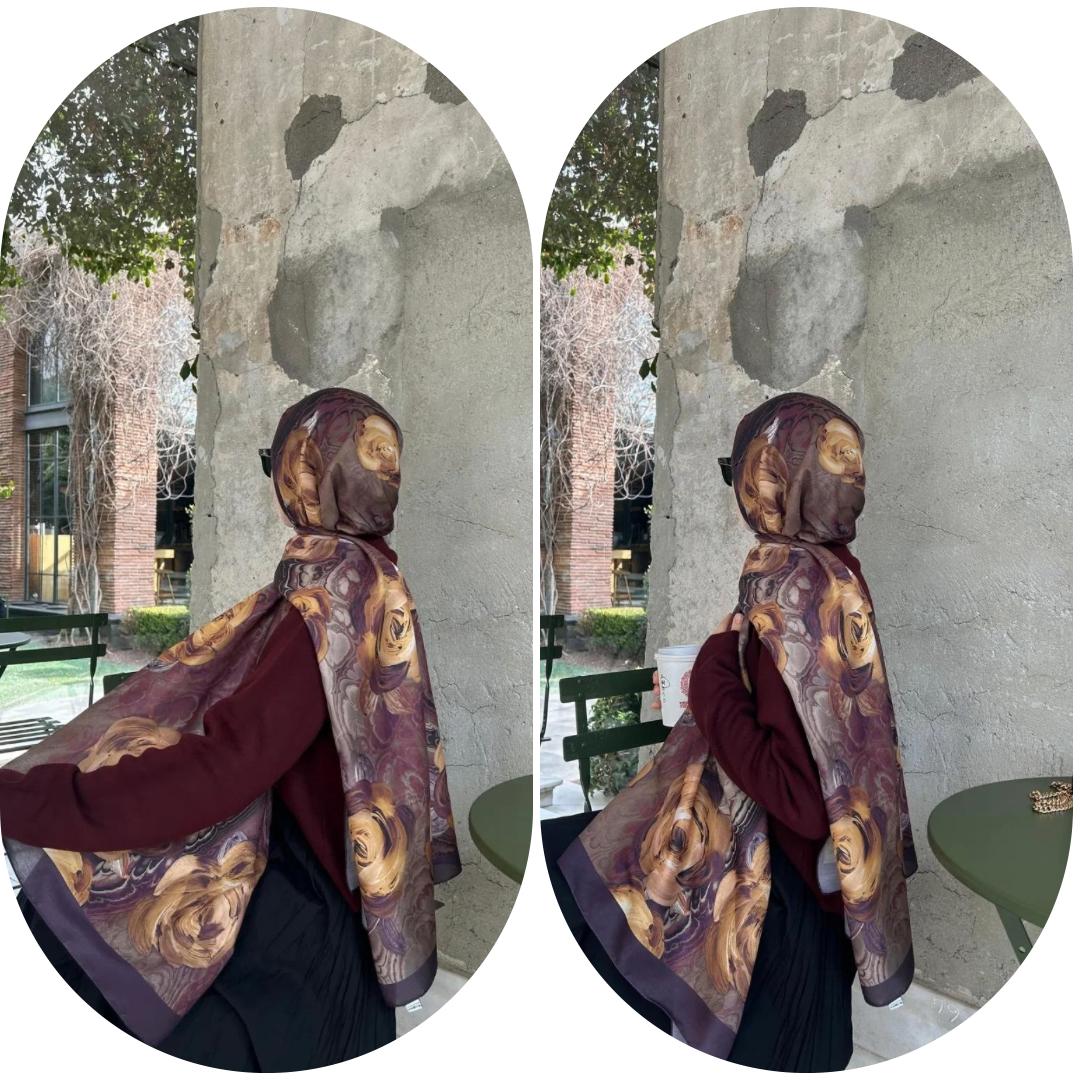 PAMUKLU SOFT ROZA DESEN ŞAL