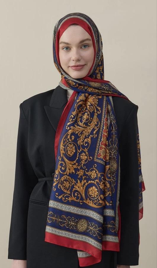 Varok Desen Vual İpek Şal