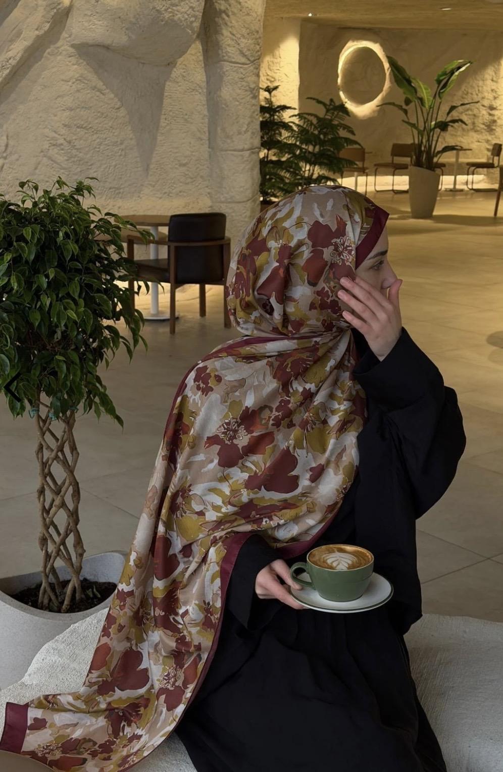 Flora Şal - Mürdüm