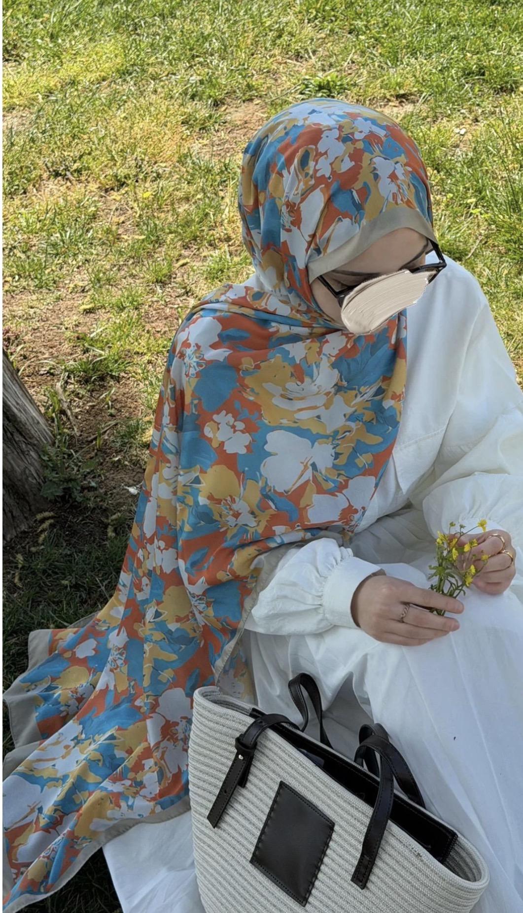 Flora Şal - Orange